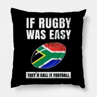 South Africa Rugby Funny Support Gift Active Pillow