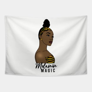 Melanin Magic Black Queen Black History Month Gift Tapestry