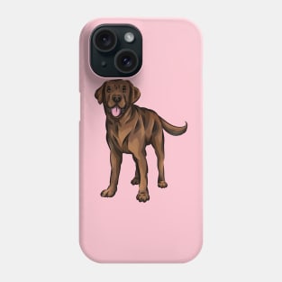Cute Chocolate Labrador Dog Phone Case