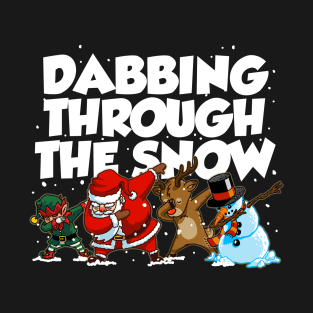 Dabbing Santa Christmas Tshirt Gift Dab Santa Claus T-Shirt T-Shirt