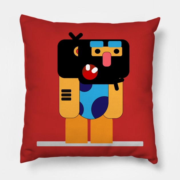 STONE AGE MAN Pillow by Madhav