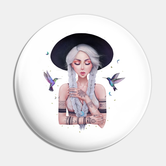 Bohemian girl Pin by kodamorkovkart