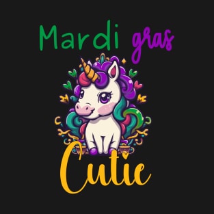 Mardi Gras Cutie Unicorn T-Shirt