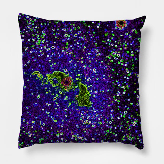 Black Panther Art - Glowing Edges 291 Pillow by The Black Panther