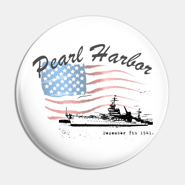 Pearl Harbor Remembrance Day Pin by FarStarDesigns