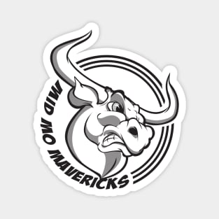 Mavericks Grayscale Logo Magnet