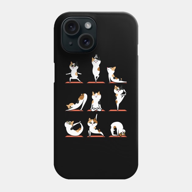Japanese Bobtail Yoga Phone Case by huebucket