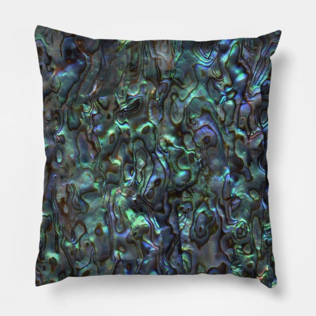 Abalone Shell Pattern | Paua Shell Pattern Pillow by Eclectic At Heart