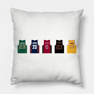 Lebron James Jersey History Pillow