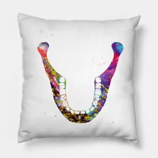 Human Jaw Skeleton Pillow