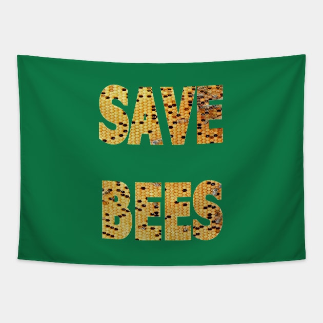 SAVE BEES Tapestry by DESIGNBOOK