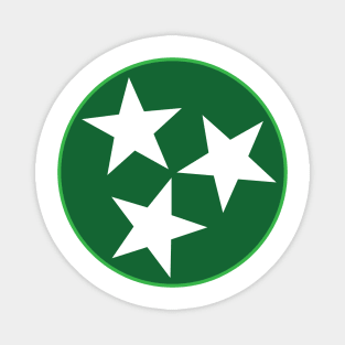 Tennessee TriStar - Green Magnet