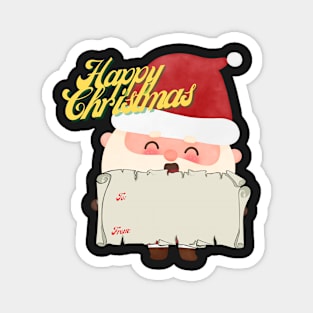 Happy Christmas labels - stickers Magnet