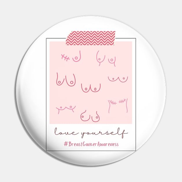 Breast Cancer Awareness Pin by Feminist Vibes