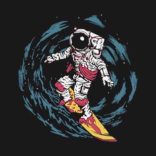 Astronaut Surfing T-Shirt