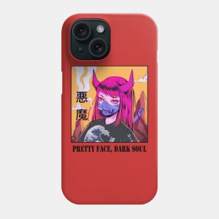 Pretty Face, Dark Soul || V1 Phone Case