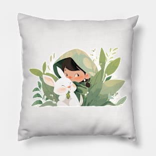 Cute Rabbit Bunny Animal Loving Cuddle Embrace Children Kid Tenderness Pillow