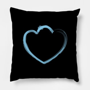 Mutant Heart Baby Blue Pillow