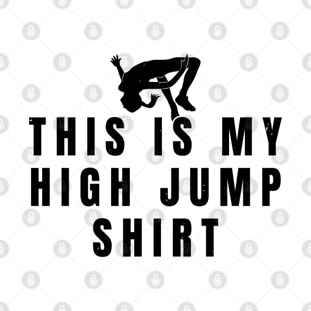 Womens My High Jump Shirt Girl Athlete Gift by atomguy