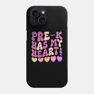 kindergarten has my heart teacher prek has my heart Phone Case