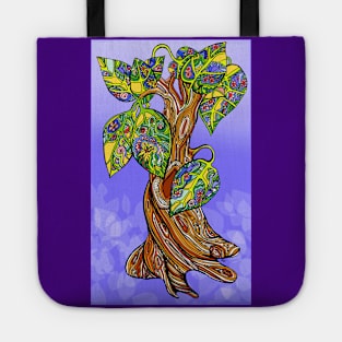 Dream a Little Dream of Tree on Dreamy Purple Tote