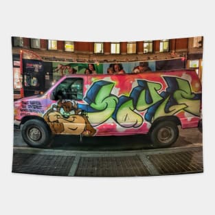 Graffiti Van Street Art City New York City Tapestry