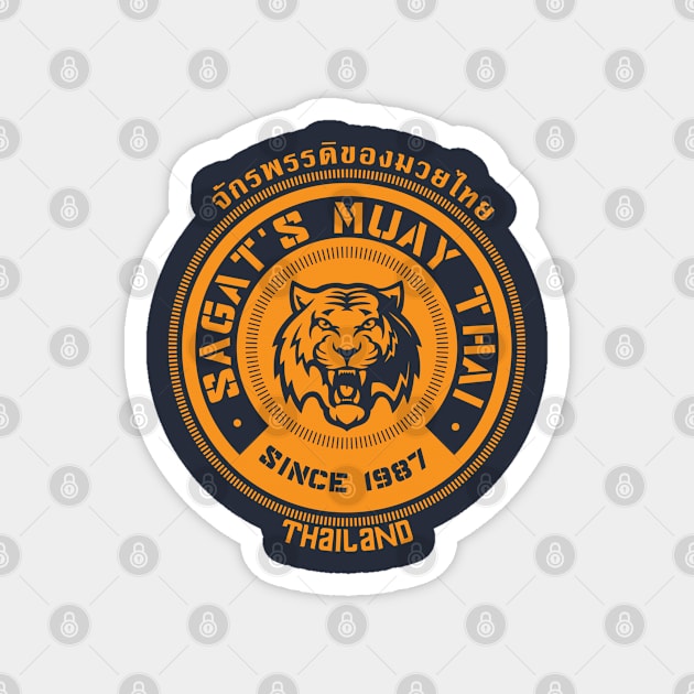 Sagat's Muay Thai Magnet by Snomad_Designs