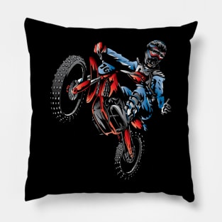 Dirtbike Motocross USA Rider Pillow