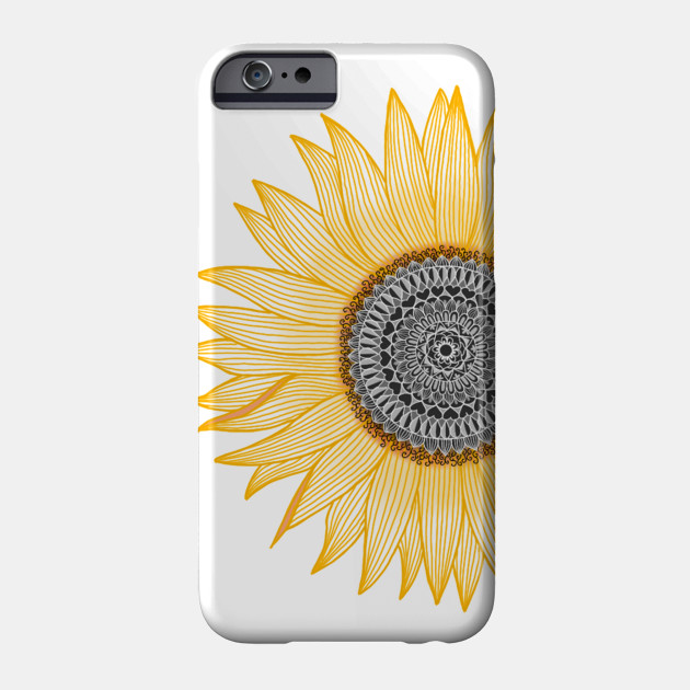 Golden Sunflower Mandala Sunflower Phone Case Teepublic