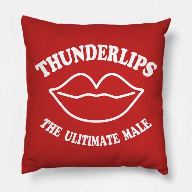 Thunder Lips Pillow by nickbuccelli