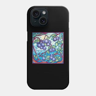 Blueberry drawing Phone Case