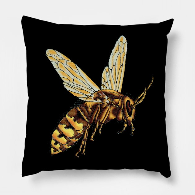 Hornet Pillow by VibeCeramicStudios