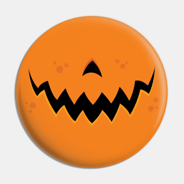 Crazy Pumpkin Jack-O-Lantern Mouth Pin by fizzgig