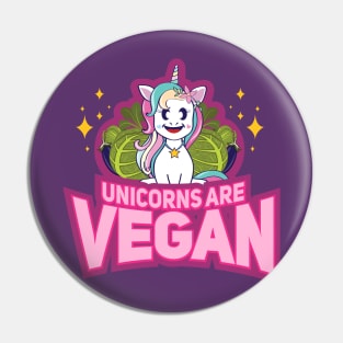 unicorns are vegan shirt funny vegetarian Pin