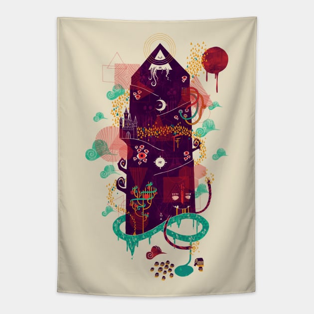 The Ominous and Ghastly Mont Noir Tapestry by againstbound