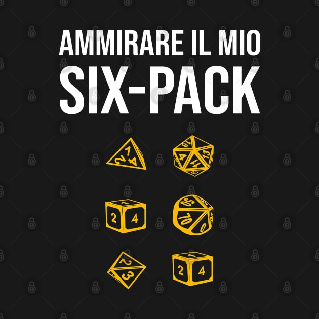 Ammirare Il Mio Six Pack RPG D20 Dice Role Pen & Paper by Schimmi