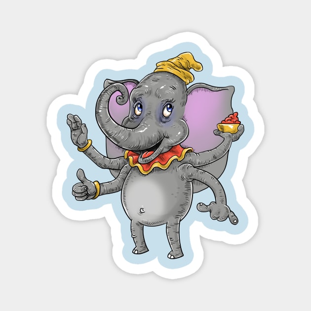 Dumbo Ganesha Magnet by idrawcartoons