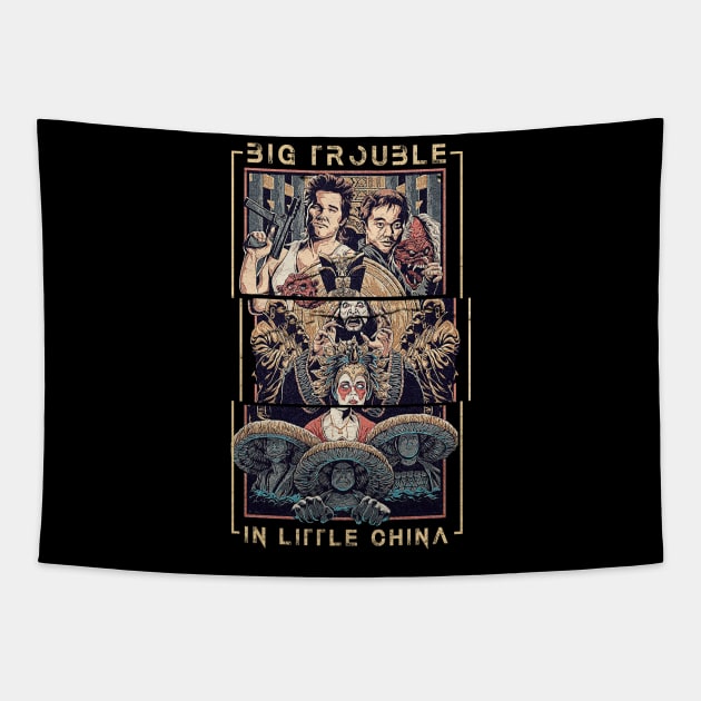big trouble in little china Tapestry by Magic Topeng