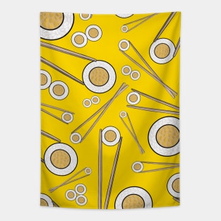 SUSHI Roll Yellow Tapestry