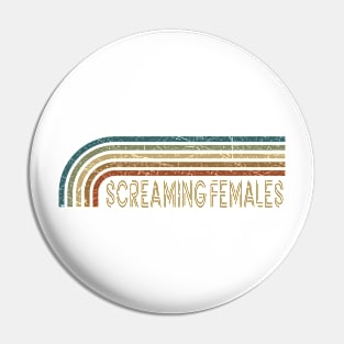 Screaming Females Retro Stripes Pin