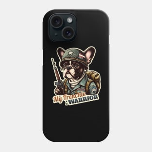 French Bulldog soldier Phone Case
