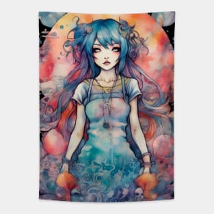 Harajuku Anime Girl Tapestry