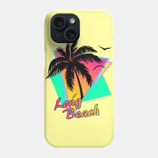 Long Beach Cool 80s Sunset Phone Case