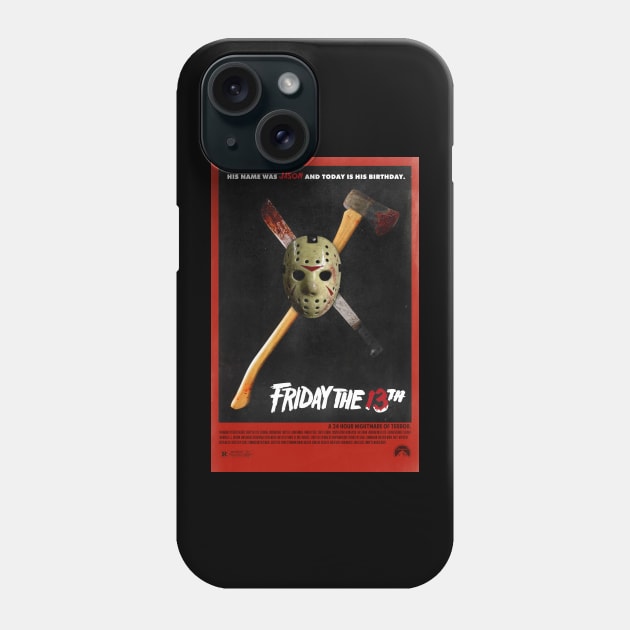 Friday the 13th Movie Poster Phone Case by petersarkozi82@gmail.com