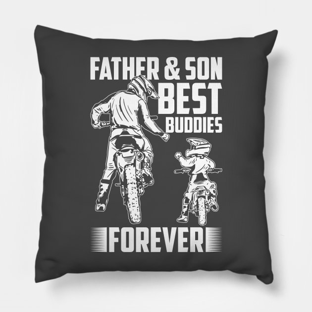 FATHER AND SON BEST BUDDIES Pillow by Jackies FEC Store