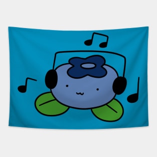 Bluberry with Headphones Tapestry