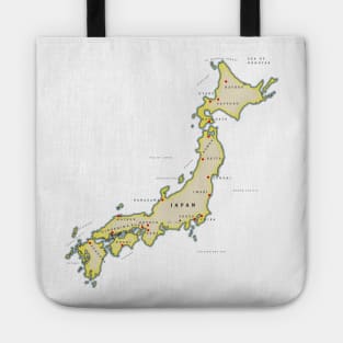 Japan map Tote