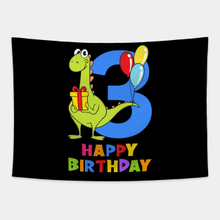 3rd Birthday Party 3 Year Old Three Years Tapestry