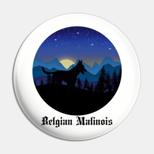 Belgian Malinois Dog Art Pin