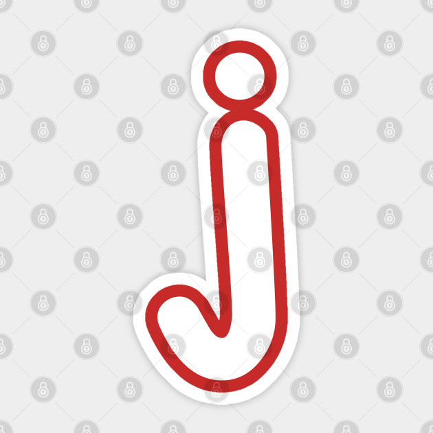 Letter J Lower Case Alphabet J Monogram Letter J Sticker Teepublic